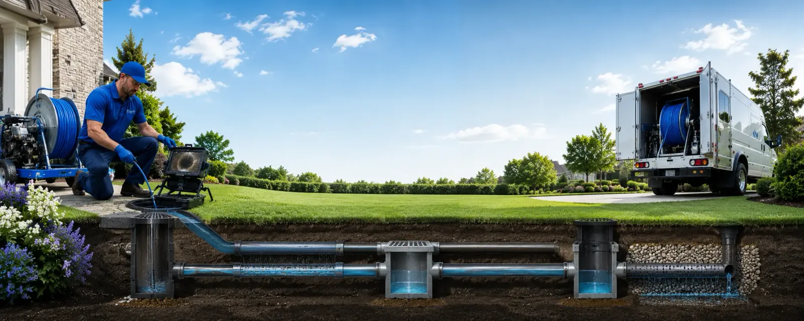 Outdoor drain cleaning information for Knoxville, PA